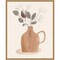 La Planta II (Floral Vase) by Victoria Barnes 16-in. W x 20-in. H. Canvas Wall Art Print Framed in Natural